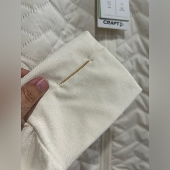 Craft Women's XL ADV SubZ Jacket 3 Tofu White NWT Thumb Grips - Picture 6 of 15